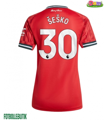 Manchester United Benjamin Sesko #30 Hemmatröja Kvinnor 2025-26 Kortärmad